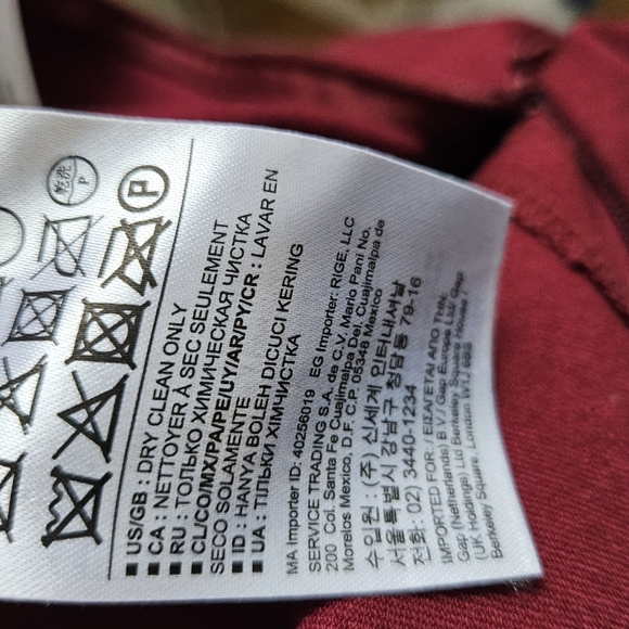 Banana Republic - wine colored work dress size 0 - Picture 5 of 5